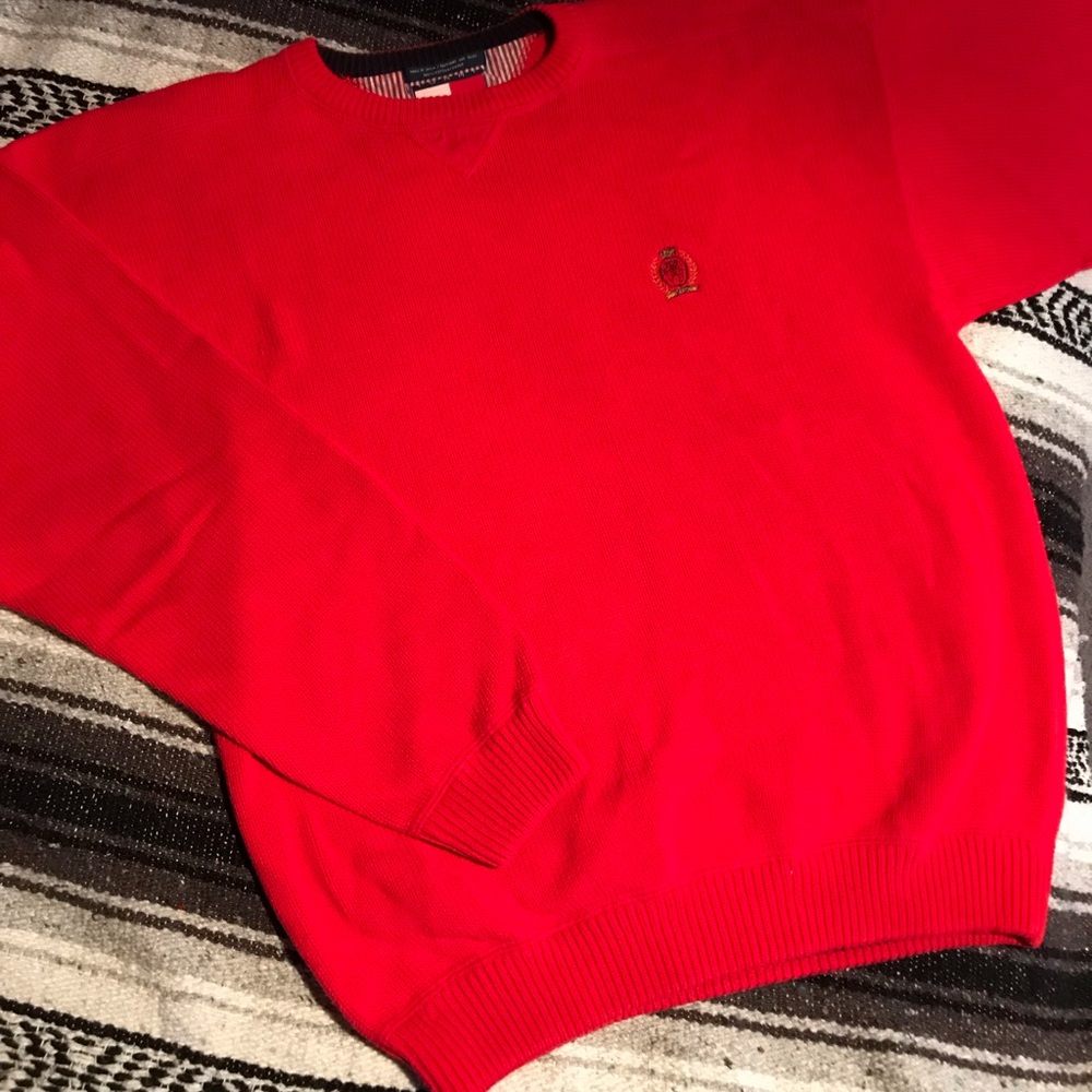 Tommy Hilfiger red sweater